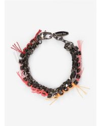 Joomi Lim | Metallic Double-row Crystal-and-chain Bracelet | Lyst