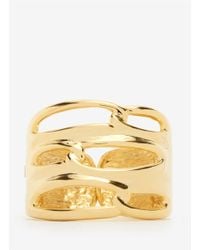 Kenneth Jay Lane | Metallic Large Cutout Gold Cuff | Lyst