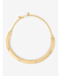 Kenneth Jay Lane | Metallic Screw Rivet Necklace | Lyst