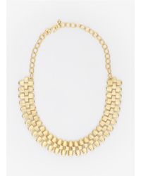 Kenneth Jay Lane | Metallic Textured-hardware Necklace | Lyst