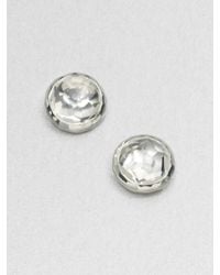 Ippolita | Metallic Rock Candy Clear Quartz & Sterling Silver Lollipop Stud Earrings | Lyst