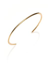 Saint Laurent | Metallic Knifeedged Vermeil Bracelet | Lyst