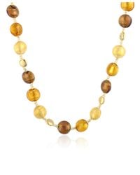 Antica Murrina - Yellow Frida - Murano Glass Bead Necklace - Lyst