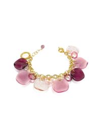 Antica Murrina - Metallic Shiva - Murano Glass Charm Bracelet - Lyst