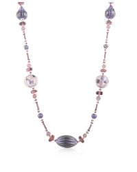 Antica Murrina - Purple Sideral Murano Glass Long Necklace - Lyst