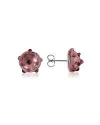 Antica Murrina - Metallic Tiffany Murano Glass Bead Earrings - Lyst