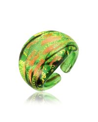 Antica Murrina - Green Laguna Murano Glass Ring - Lyst