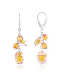 Antica Murrina | Yellow Lybra Murano Glass and Sterling Silver Drop Earrings | Lyst