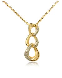 AZ Collection | Metallic Gold-plated Pendant Necklace | Lyst