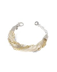 Daco Milano - Multicolor Multi-Strand Sterling Silver And Lace Bracelet - Lyst