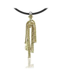 Orlando Orlandini - Metallic Flirt - 18k Gold Drop Pendant W/ Diamond - Lyst