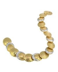 Torrini - Metallic Lenticchie - 18k Gold And Diamond Bracelet - Lyst