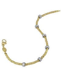 Torrini - Metallic Rondelle Moving Mini - 18k Gold And Diamond Chain Bracelet - Lyst