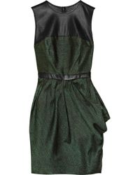 jason wu green silk dress