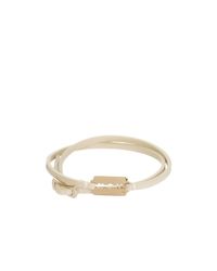McQ | White Razor Double Wrap Bracelet | Lyst