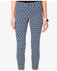 navy blue cigarette pants