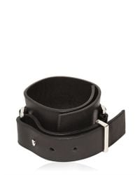 Balmain | Black Leather Wrap Bracelet for Men | Lyst