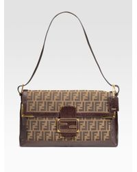 Fendi | Brown Classico Grande Zucca Baguette | Lyst