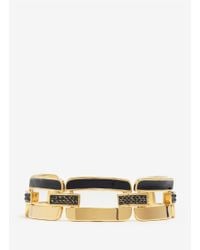 St. John | Metallic Enamel Jet-stone Chain Bracelet | Lyst