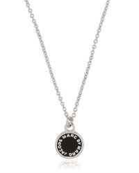 Marc By Marc Jacobs | Black Classic Enamel Disc Pendant Necklace | Lyst