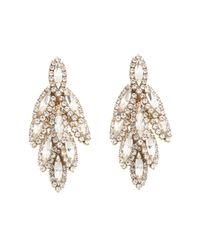Elizabeth Cole | Metallic Bacall Earring Yellow | Lyst
