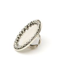 Anndra Neen | Metallic Dotted Plate Ring | Lyst