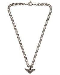 Saint Laurent | Metallic Dollar Sign Necklace for Men | Lyst