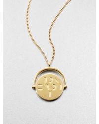 Mija | Metallic I Love You Spinning Charm Necklace | Lyst