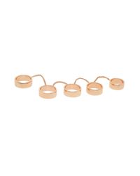 Eddie Borgo | Metallic Five Finger Chain Ring | Lyst