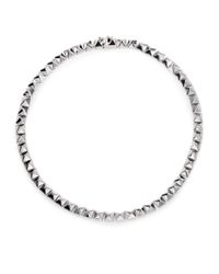 Eddie Borgo | Metallic Pyramid Necklace | Lyst