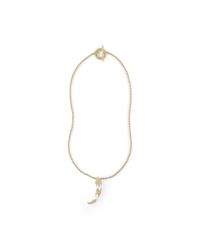 Club Monaco | Metallic Pave Tusk Pendant | Lyst