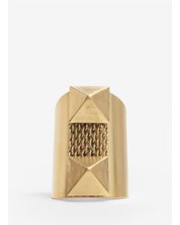 Ela Stone | Metallic Davy Stud And Mesh Ring | Lyst