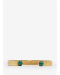 Ela Stone | Green Ana Stone Adjustable Cuff | Lyst