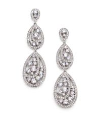 Adriana Orsini | Metallic Celestial Triple-Drop Earrings | Lyst
