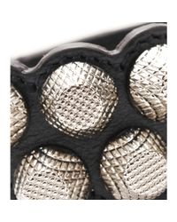 Balenciaga | Gray Giant Stud Leather Bracelet | Lyst