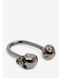 Alexander McQueen | Metallic Skull U Key Ring for Men | Lyst