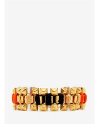 Ela Stone | Metallic Rowina Coloured Thread Stud Bracelet | Lyst