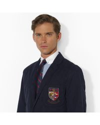 Lyst - Polo Ralph Lauren Three-button Crest Sport Coat in Blue for Men