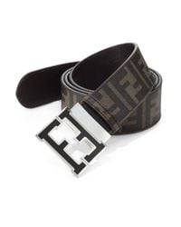 Fendi | Brown Logo Reversible Belt | Lyst