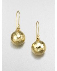Ippolita | Metallic Glamazon 18k Yellow Gold Mini Ball Drop Earrings | Lyst