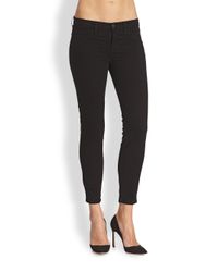 J Brand | Black Cropped Skinny Jeans | Lyst