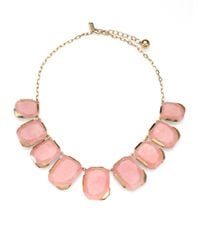 kate spade new york | Pink Stepping Stones Rose Quartz Necklace | Lyst