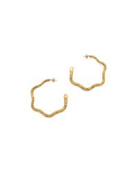Aurelie Bidermann | Metallic 'tao' Hoop Earrings | Lyst