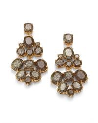 kate spade new york | Metallic Glitter Chandelier Earrings | Lyst
