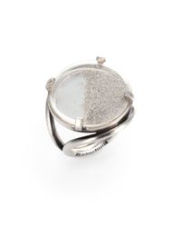Ann Demeulemeester | Metallic Sterling Silver Shavings Cocktail Ring | Lyst