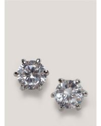 CZ by Kenneth Jay Lane | Metallic Hexagon-shaped Crystal Earrings | Lyst