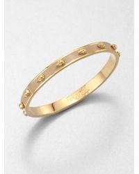 Alexander McQueen | Metallic 3d Skull Enamel Bangle | Lyst
