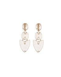 Kara Ross - Metallic Gold, Quartz And Diamond Arrow Earrings - Lyst