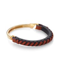 Miansai | Multicolor Blithe Leather & Brass Half Cuff Bracelet for Men | Lyst