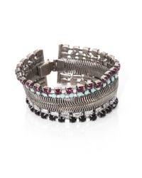 DANNIJO | Metallic Faceted Wide Bracelet | Lyst